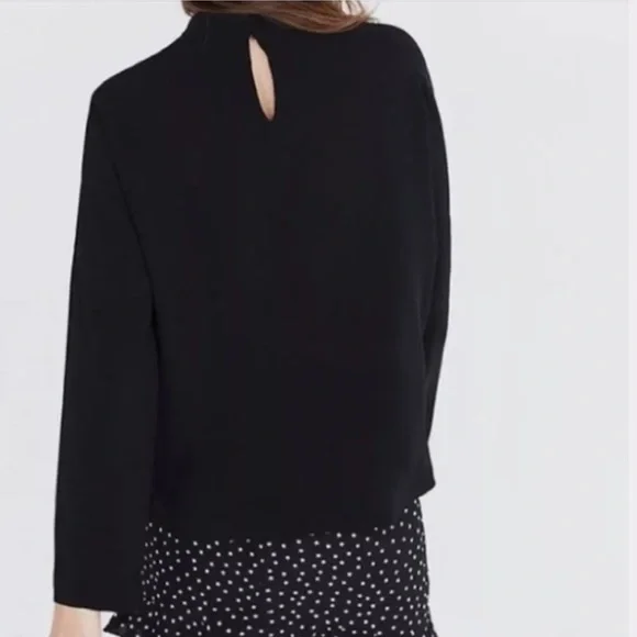 Madewell Mock Neck Blouse - Picture 3 of 11